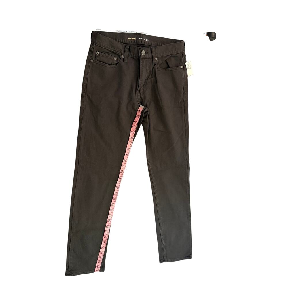 Old Navy Mens Slim Pants 30x32 Charcoal Grey Built In Flex Stretch NWT